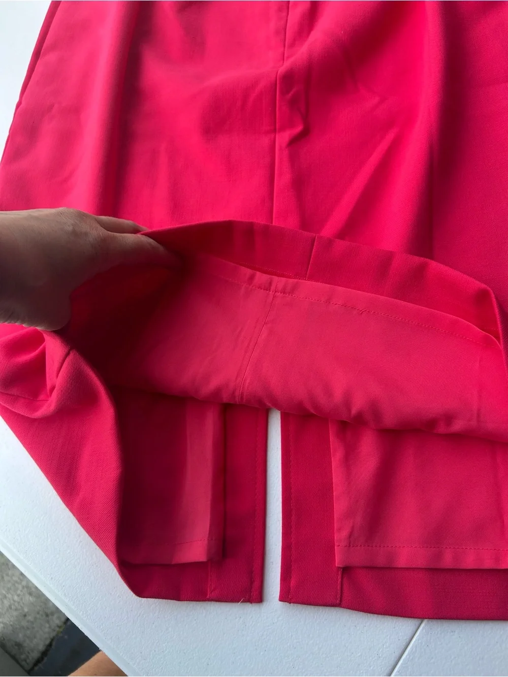 Women’s Red Drawstring Waist Pencil Skirt new - Picture 6 of 9